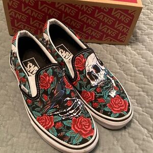 VANS Rose Skulls